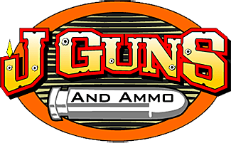 J GUNS and AMMO logo